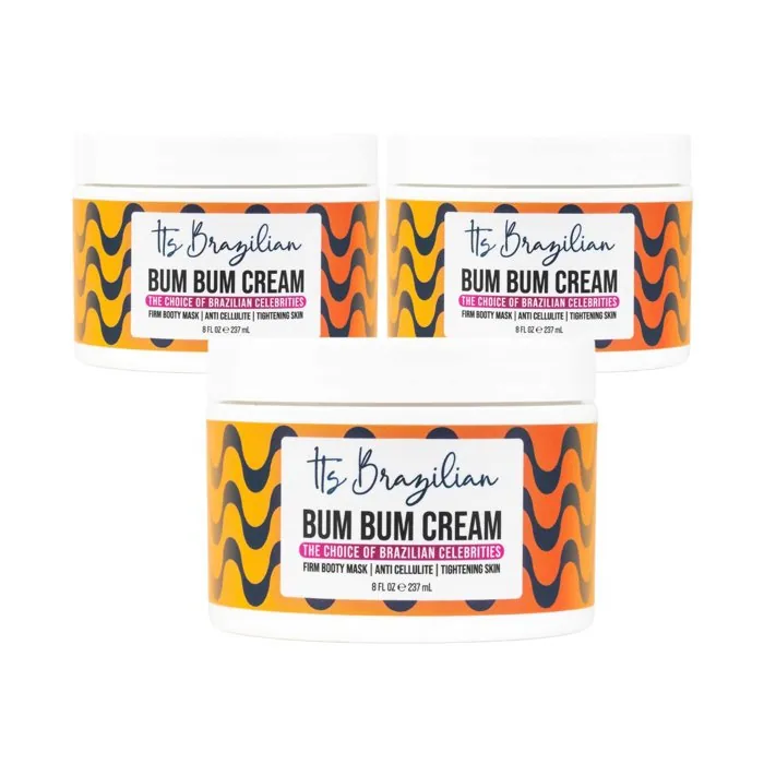 3 jars of Bumbum Brazilian Lift & Firm Cream